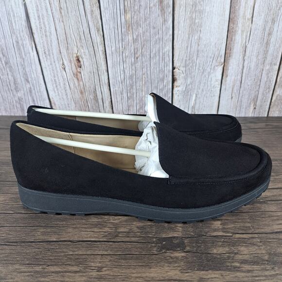 Easy Spirit E360 Esmargy Leather Suede Slip On Loafer Black Women's Sz 9.5 M - Picture 3 of 9